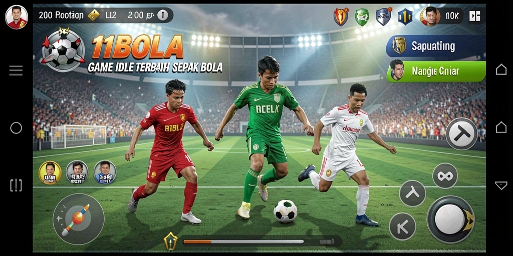Tampilan gameplay <strong>11BOLA</strong> yang menarik dan interaktif.