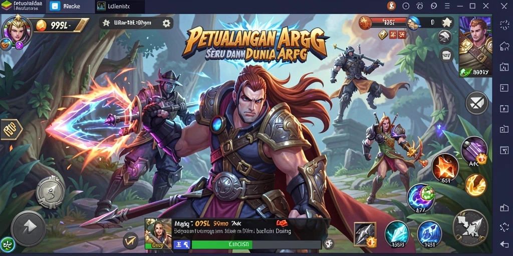 Screenshot utama yang menunjukkan aksi seru gameplay ARPG.