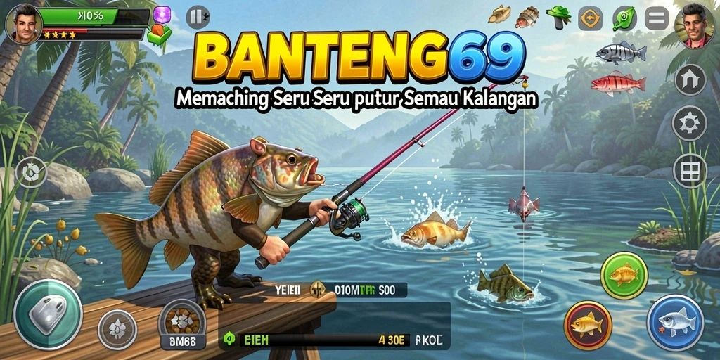 Tampilan antarmuka yang menarik dalam game Fishing BANTENG69.