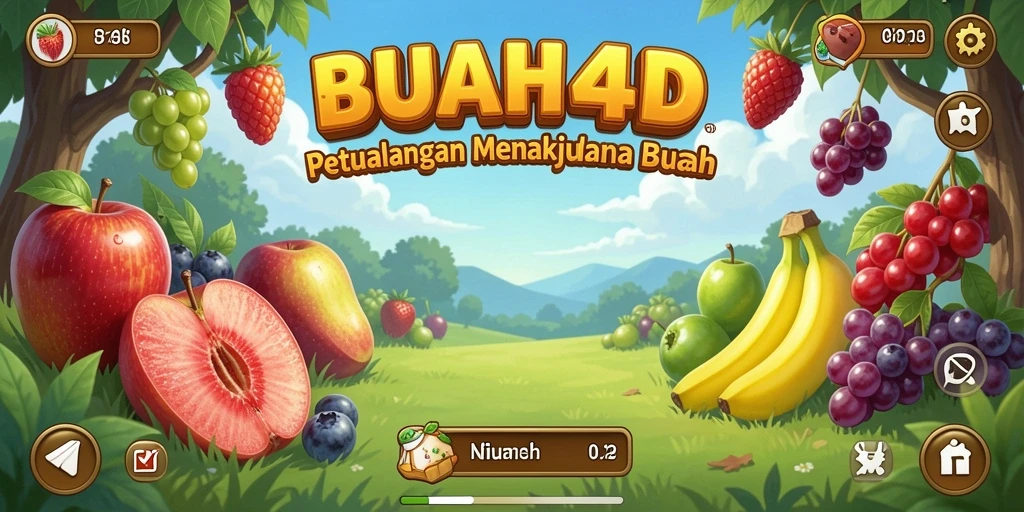 Tampilan gameplay <strong>BUAH4D</strong> yang penuh warna dan menantang.