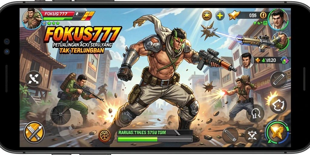 Tampilan gameplay mendebarkan dalam FOKUS777 dengan aksi penuh adrenalin.