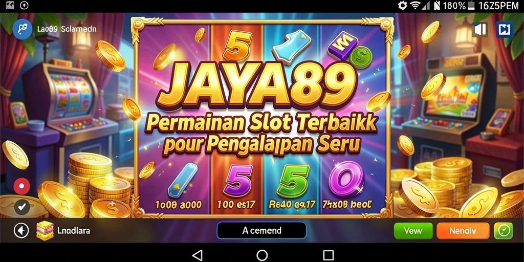 Tampilan gameplay menarik dari JAYA89 yang penuh warna.