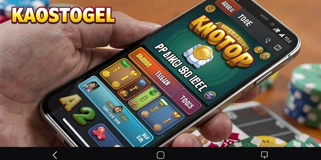 Tampilan antarmuka KAOSTOGEL yang intuitif dan informatif.