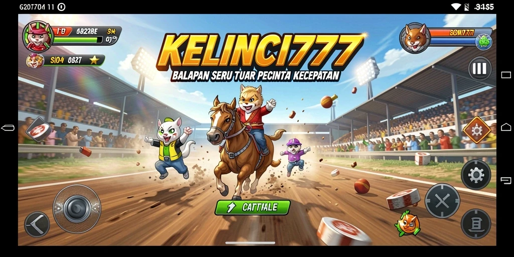 Tampilan gameplay KELINCI777 yang seru dengan berbagai mobil balap.