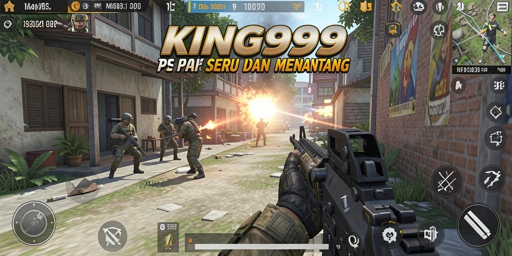 Tampilan gameplay KING999 yang menegangkan dan penuh aksi.