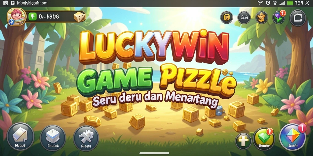 Tampilan gameplay LUCKYWIN dengan teka-teki yang menantang.