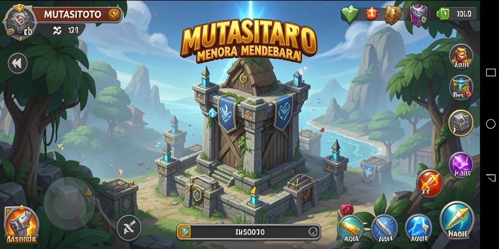 Gameplay menegangkan dari MUTASITOTO Tower Defense.