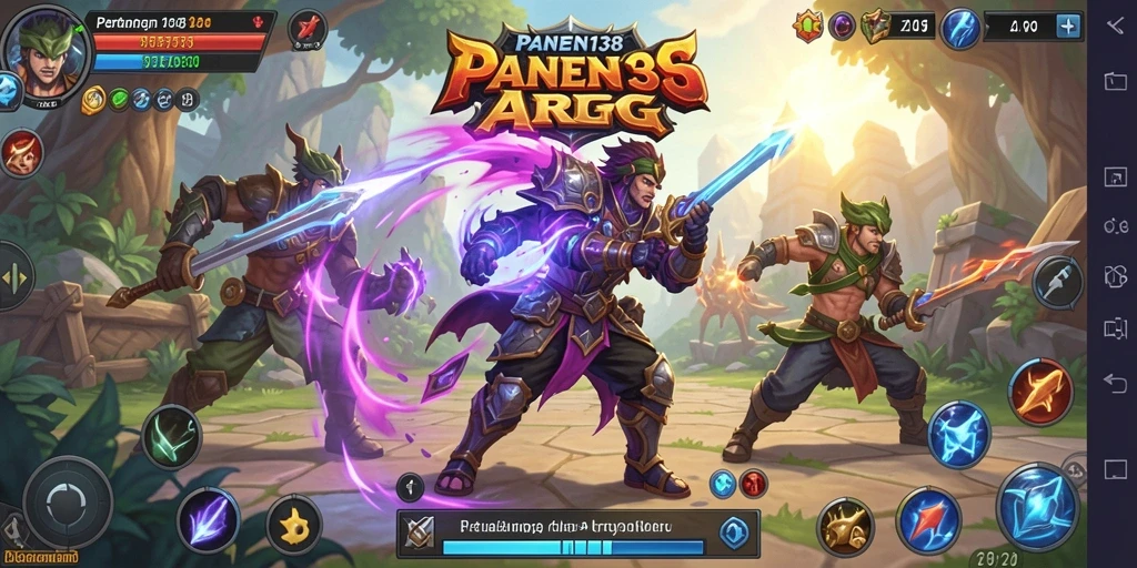 Tampilan seru dan mendebarkan dari gameplay ARPG PANEN138.